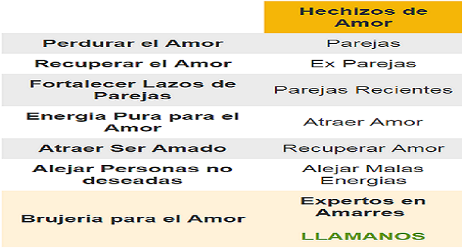 hechizos de amor